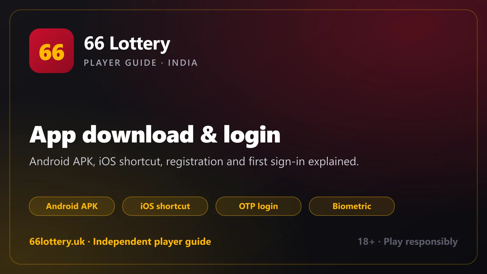 66 Lottery app download and login guide for Android and iOS