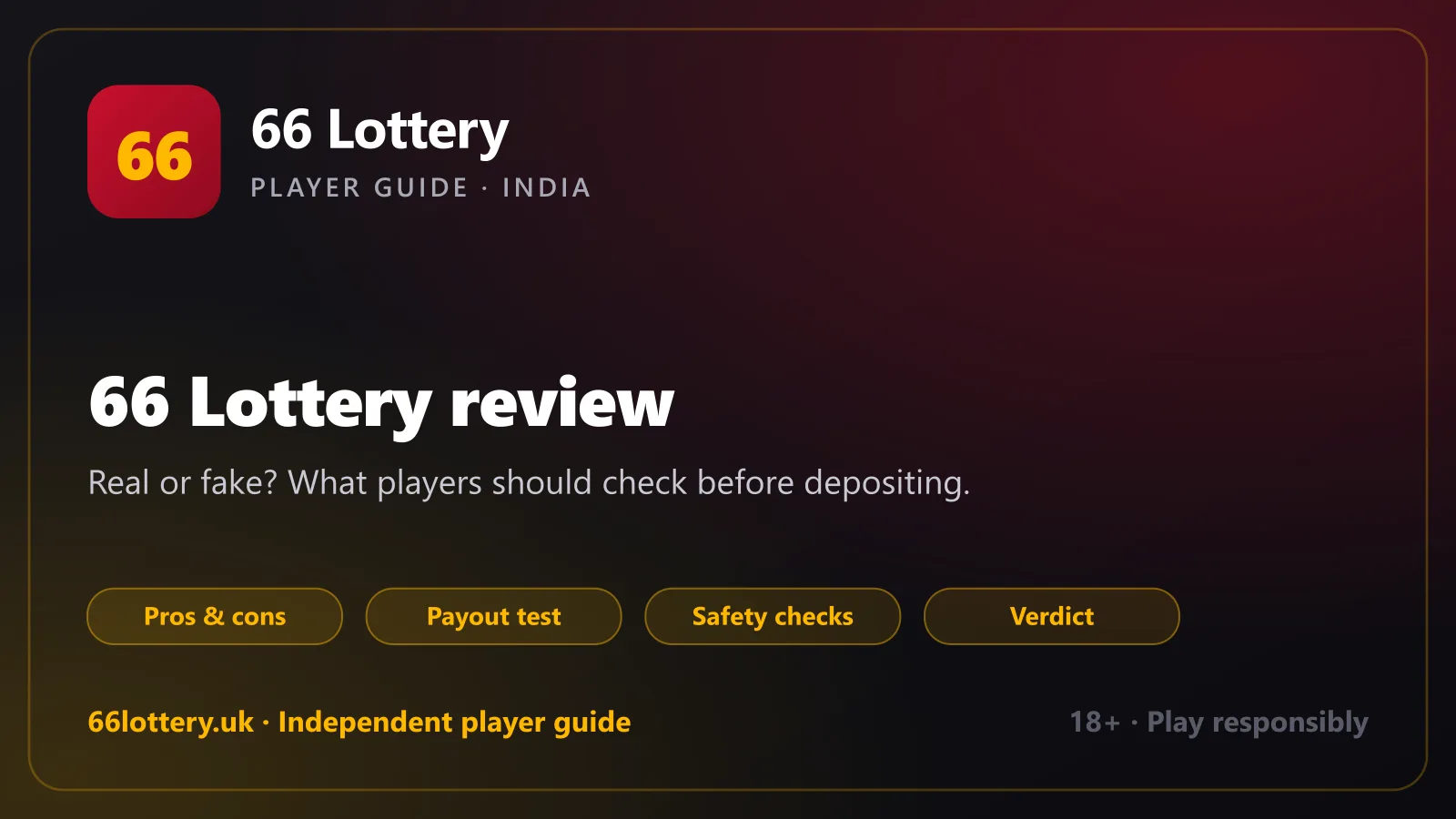 66 Lottery review — real player verdict on the app